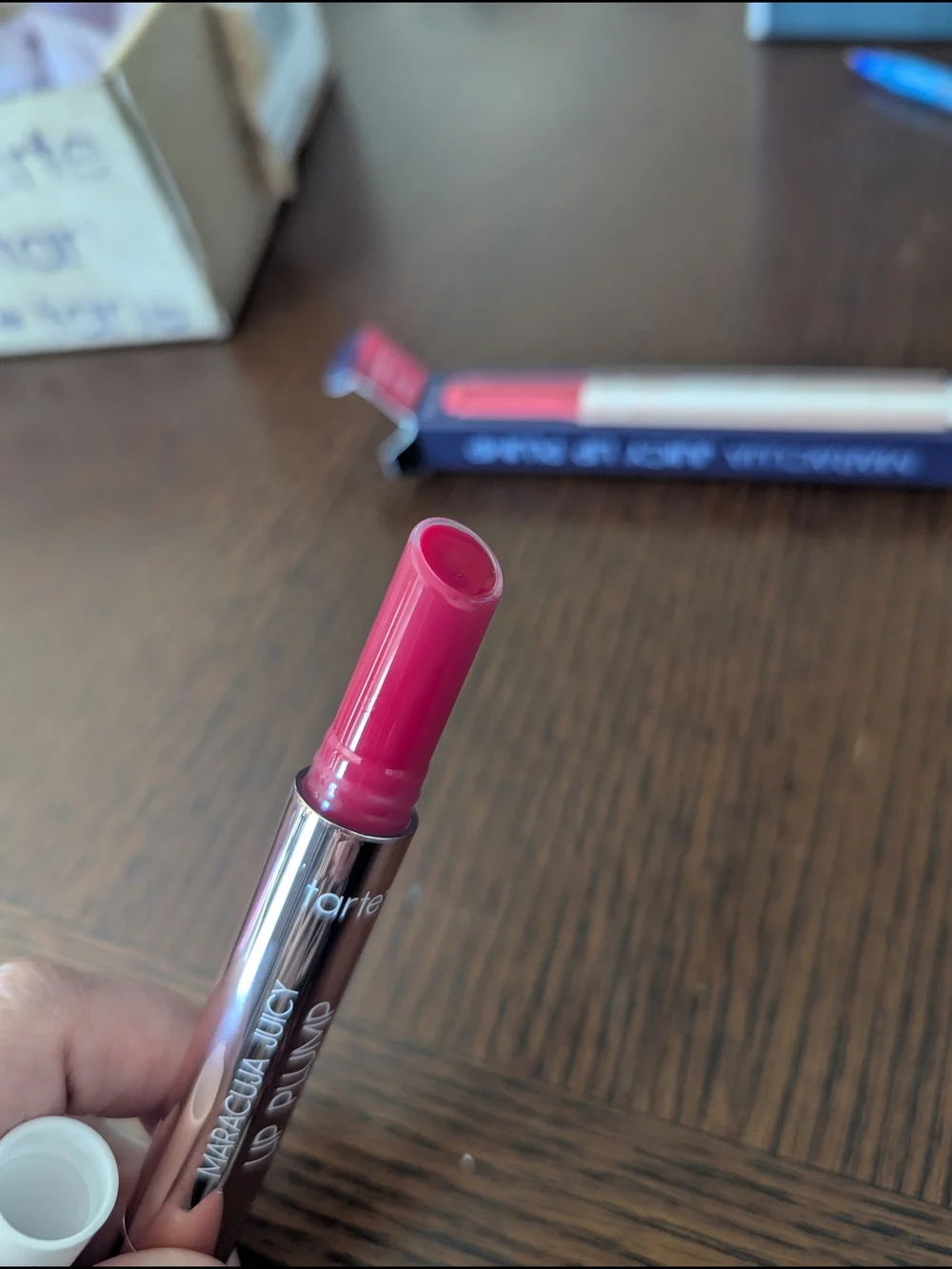 Tarte Maracuja Lip Plump— Bright Berry Pink
